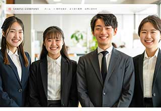 不動産業者向け無料ホームページテンプレート q19_fudosan4_white_pink_cms_db